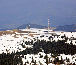 Noch liegt Schnee auf dem Feldberg