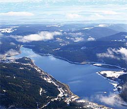 Der Schluchsee im Winterkleid