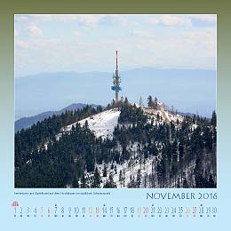 Sendeturm und Gipfelhotel auf dem Hochblauen im südlichen Schwarzwald